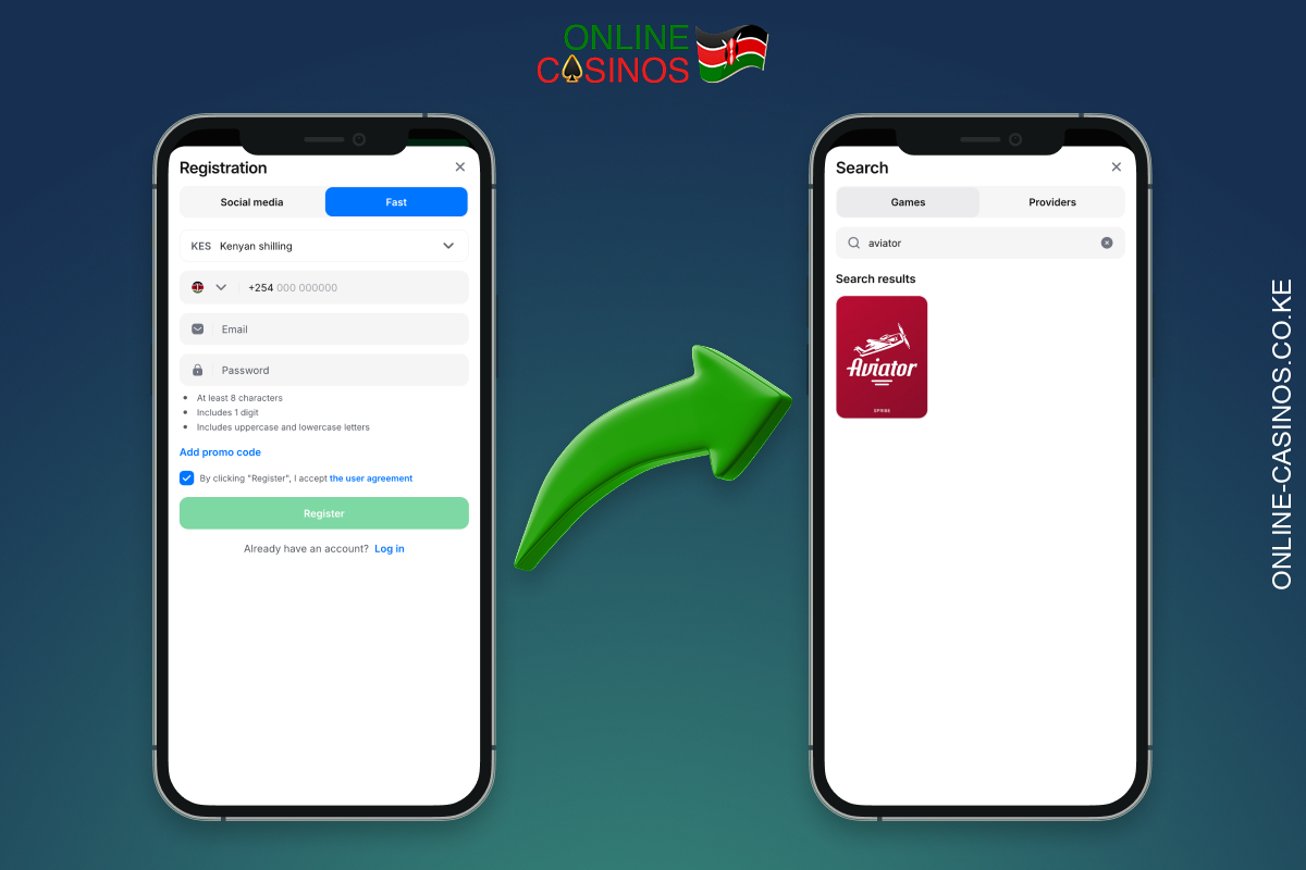 To start playing Aviator at an online casino in Kenya, you need to follow a few simple steps