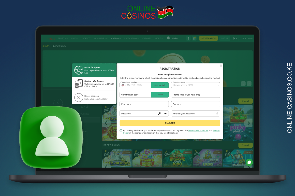 Registration at a casino in Kenya is mandatory for anyone who wants to play for real money